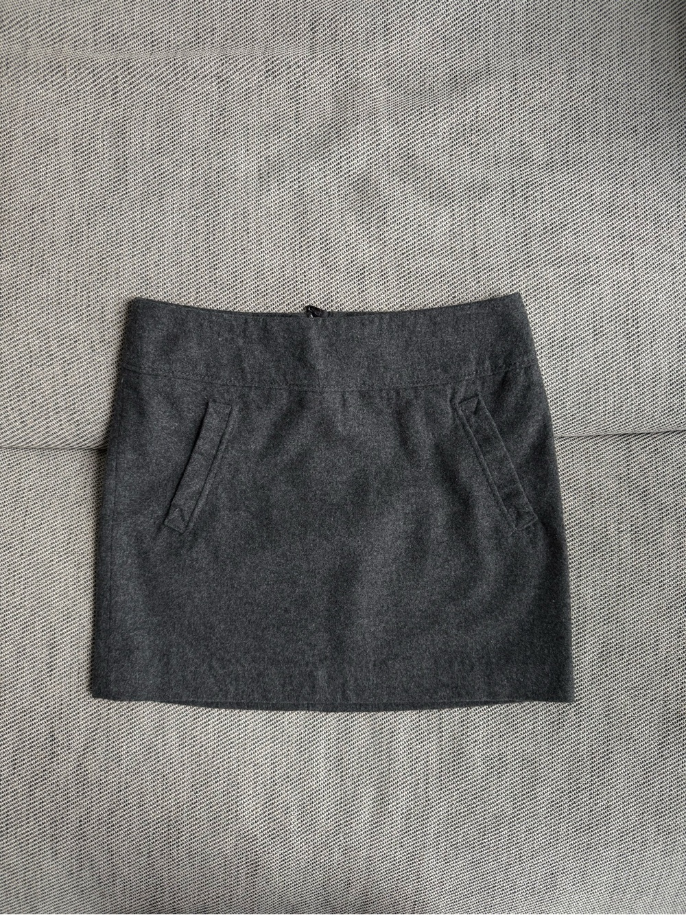 Wool Blend Mini Skirt